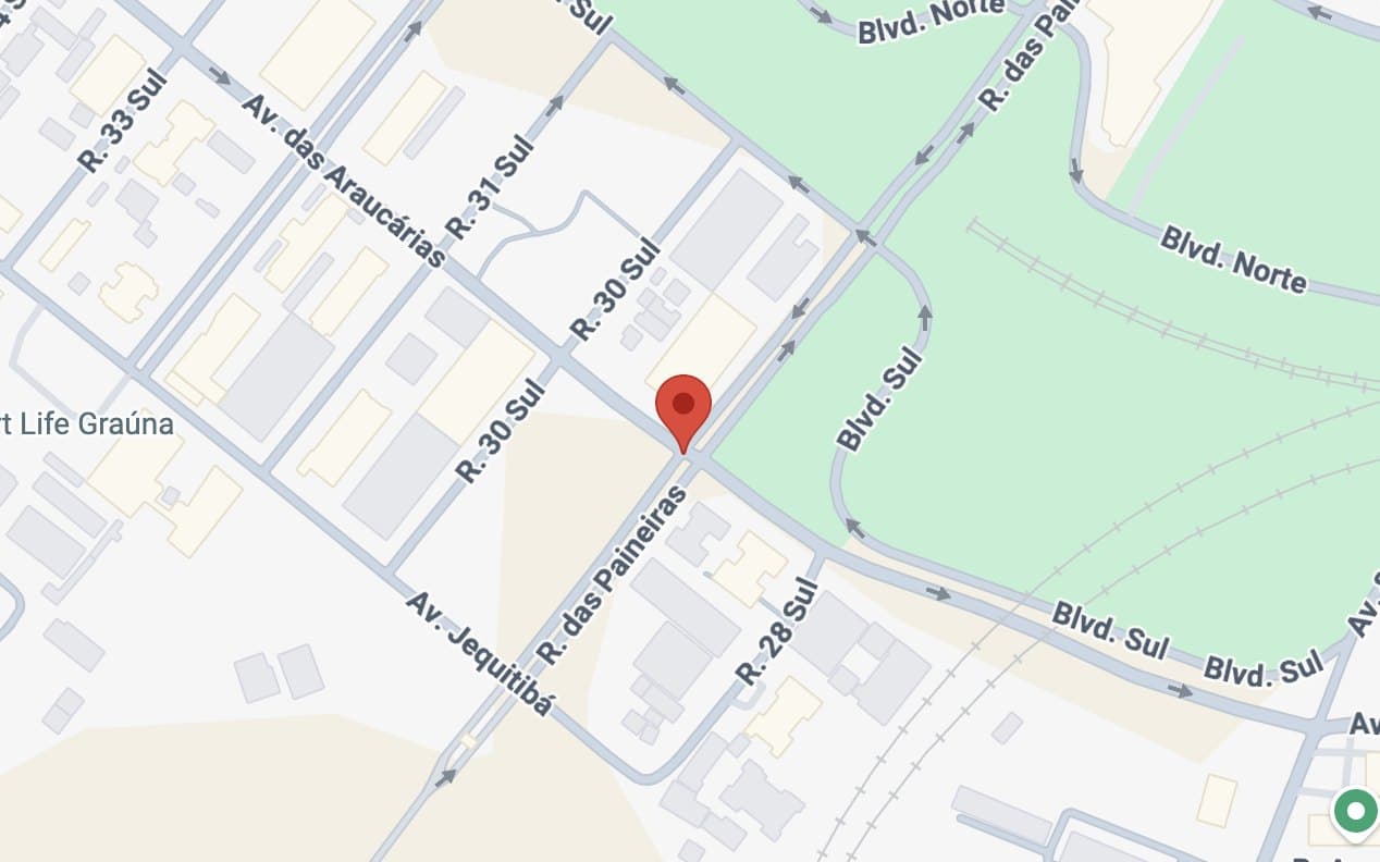 Mapa da Rua das Paineiras, Águas Claras